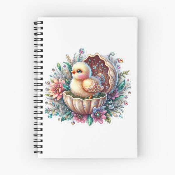 Item preview, chicken in a golden egg shell Easter cute sticker designed and sold by Expressions-Sel.