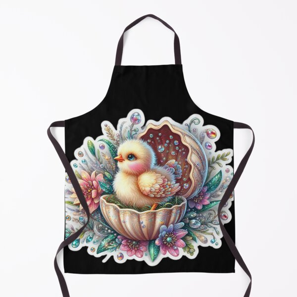 Item preview, chicken in a golden egg shell Easter cute sticker designed and sold by Expressions-Sel.