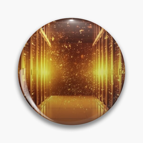 Item preview, Rows of Servers in a Long Hallway - Technology Data Processing designed and sold by frequent-art.