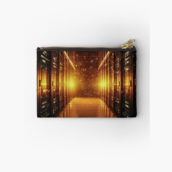 Item preview, Rows of Servers in a Long Hallway - Technology Data Processing designed and sold by frequent-art.