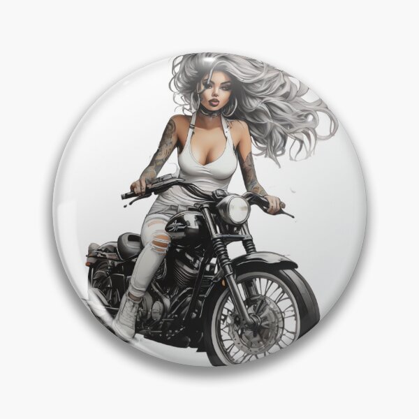 Item preview, Biker girl designed and sold by rajdigitalarts.