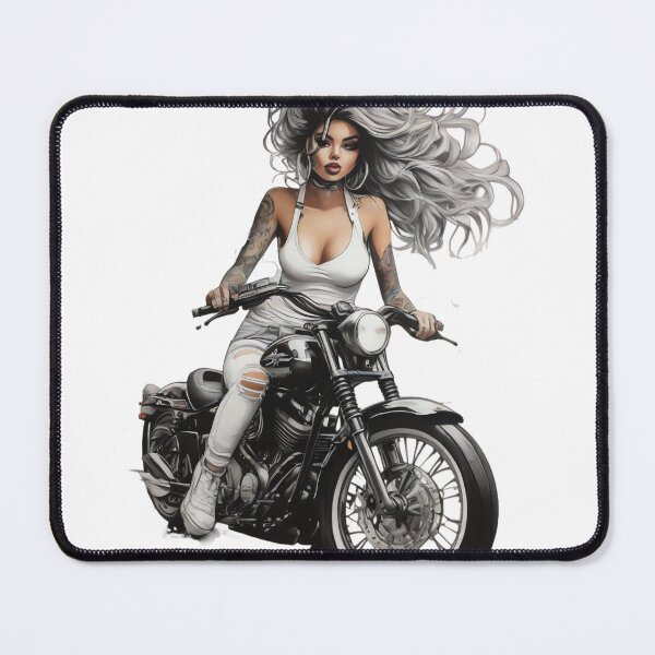 Item preview, Biker girl designed and sold by rajdigitalarts.