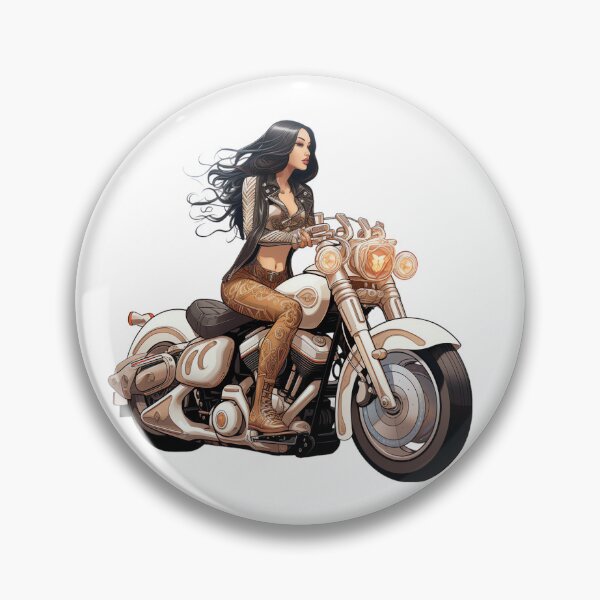 Item preview, biker girl designed and sold by rajdigitalarts.