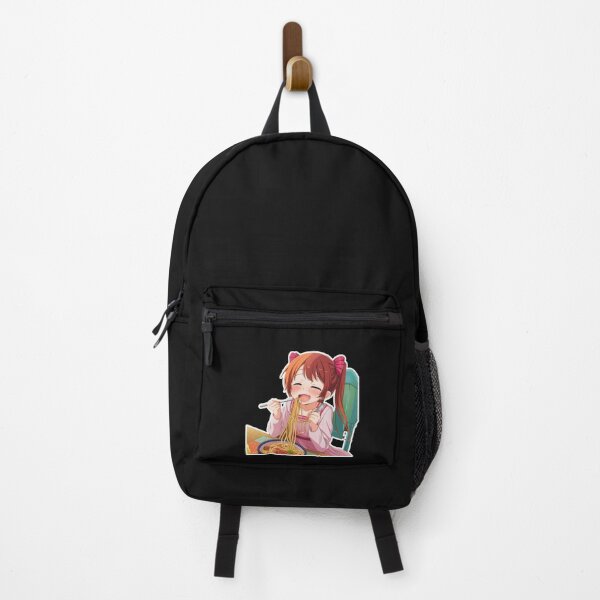 Item preview, Girl Eating Spaghetti: Anime Asian Cartoon Noodles Delight designed and sold by BrooklynRhodes.