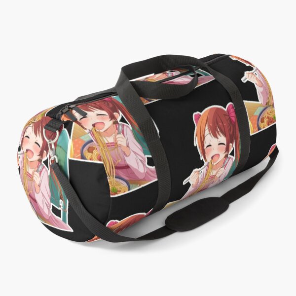 Item preview, Girl Eating Spaghetti: Anime Asian Cartoon Noodles Delight designed and sold by BrooklynRhodes.