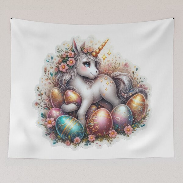 Item preview, unicorn Easter cute sticker designed and sold by Expressions-Sel.