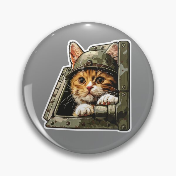Item preview, Soldier-Kitten Tank Cat, Funny gifts for Cat Lovers designed and sold by TheDarkStone.