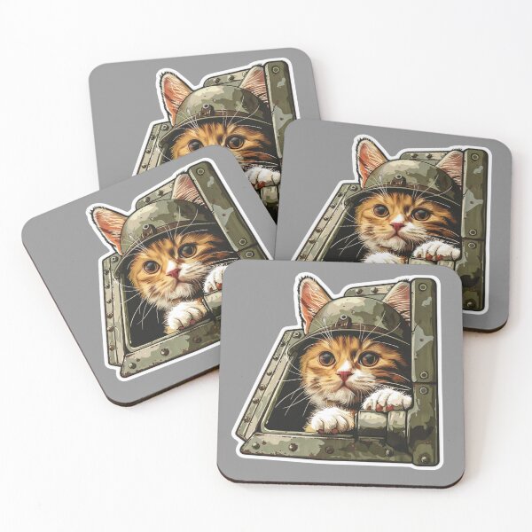 Item preview, Soldier-Kitten Tank Cat, Funny gifts for Cat Lovers designed and sold by TheDarkStone.