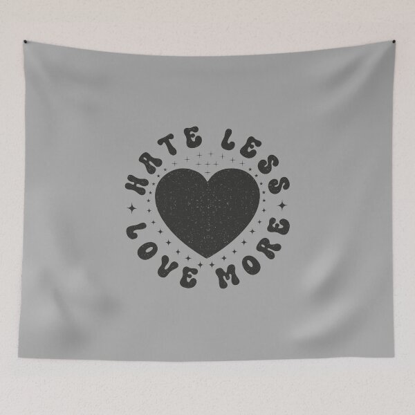 Item preview, Hate Less Love More  Heart designed and sold by RR-Arts.