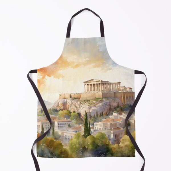 Item preview, Athens acropolis, watercolor painting, ancient monuments, city landscape, Athens souvenir, Greek cityscape, Greece travel designed and sold by SpettacolArte.
