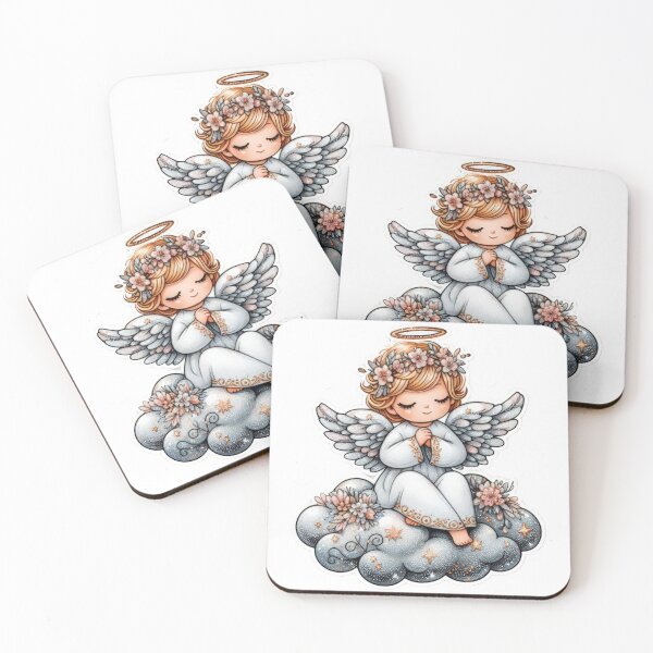 Item preview, cute angel Easter cute sticker designed and sold by Expressions-Sel.