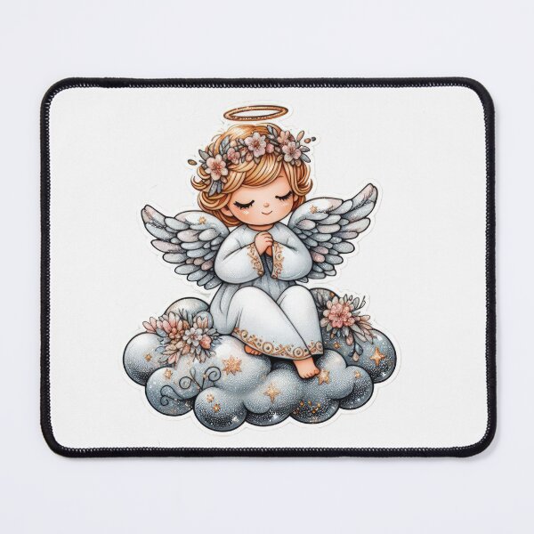 Item preview, cute angel Easter cute sticker designed and sold by Expressions-Sel.