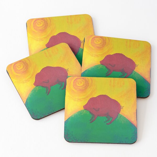 Item preview, pig on hot day in field designed and sold by Nexalo.