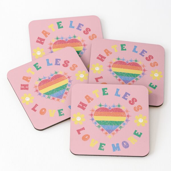 Item preview, Hate Less Love More LGBTQ Heart designed and sold by RR-Arts.
