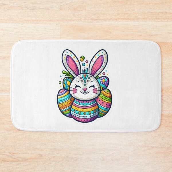 Item preview, rabbit with easter eggs Easter cute sticker designed and sold by Expressions-Sel.