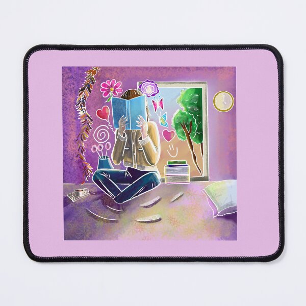 Item preview, Bookslover girl reading in her bedroom designed and sold by altairaleon.