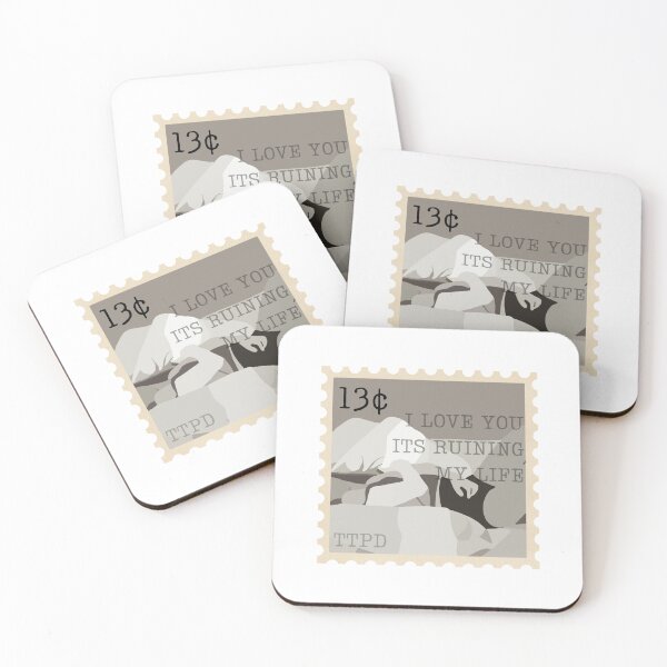 Item preview, Taylor Swift TTPD Postage Stamp 1 designed and sold by SwiftieStickers.