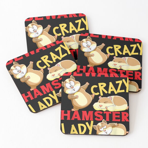 Item preview, Cute Hamster Girl Beware Crazy Hamster Lady designed and sold by JoyHopkin.