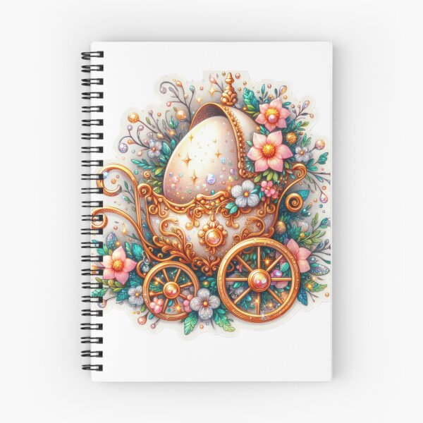 Item preview, golden carriage with egg Easter cute sticker designed and sold by Expressions-Sel.