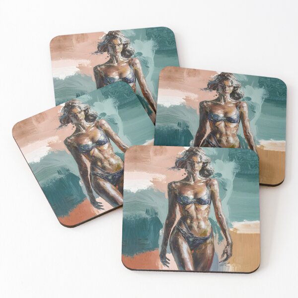 Item preview, Expressive Abstract Art: Bold Brushstrokes of Female Figures designed and sold by MarinaFila.