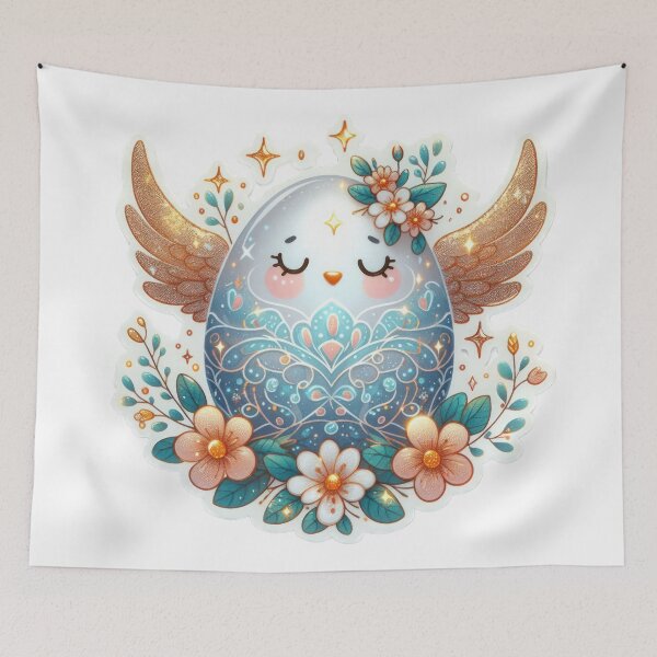 Item preview, Easter egg with wings Easter cute sticker designed and sold by Expressions-Sel.