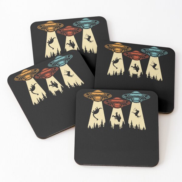 Item preview, Retro Style Alien UFO Abduction Retro Deer Alien, Funny Aliens Design gift designed and sold by ArtByKatti.