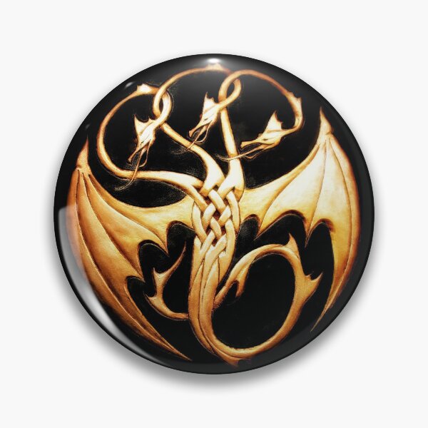Item preview, Black-gold Targaryen Dragon designed and sold by FaunoFae.
