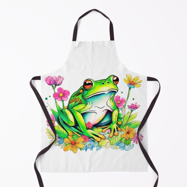 Item preview, Spring in Bloom: The Joyful Frog designed and sold by Aurorartsprint.