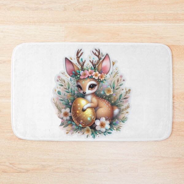 Item preview, doe with easter egg Easter cute sticker designed and sold by Expressions-Sel.
