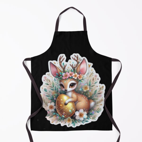 Item preview, doe with easter egg Easter cute sticker designed and sold by Expressions-Sel.