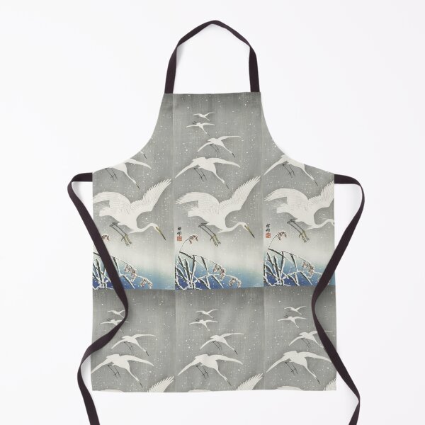 Item preview, Descending egrets in snow, Ohara Koson designed and sold by TeeARTHY.