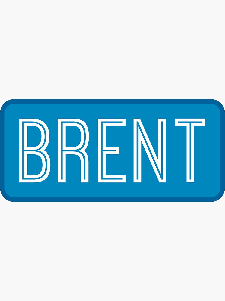 Brent Name Sticker