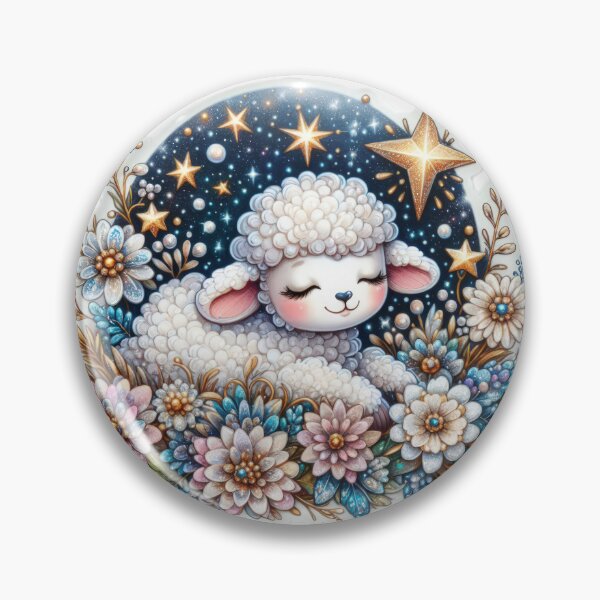 Item preview, lamb Easter cute sticker designed and sold by Expressions-Sel.