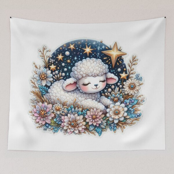 Item preview, lamb Easter cute sticker designed and sold by Expressions-Sel.