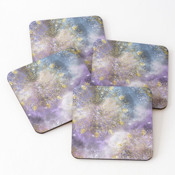Item preview, Gold Glitter Mandala Galaxy Star designed and sold by darkskydelights.