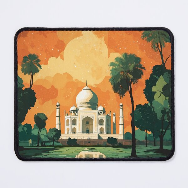 Aperçu de l'œuvre Agra Inde Tourisme Voyage Vintage créée et vendue par TravelersGems.