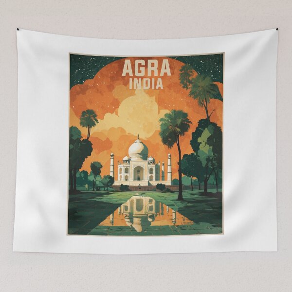 Item preview, Agra India Vintage Travel Tourism  designed and sold by TravelersGems.