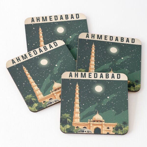 Item preview, Ahmedabad India Starry Night Vintage Travel Tourism  designed and sold by TravelersGems.