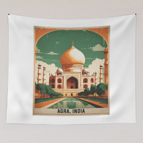 Item preview, Agra India Vintage Travel Tourism  designed and sold by TravelersGems.
