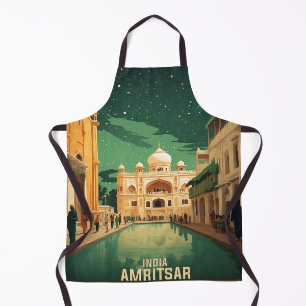 Item preview, Amritsar India Starry Night Vintage Travel Tourism designed and sold by TravelersGems.