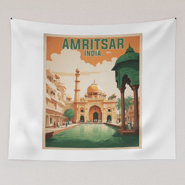 Item preview, Amritsar India Vintage Travel Tourism  designed and sold by TravelersGems.