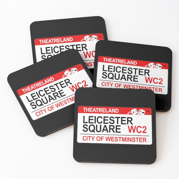 Item preview, Leicester Square - WC2 - Theatreland - London Street Sign designed and sold by WilliamsonMedia.