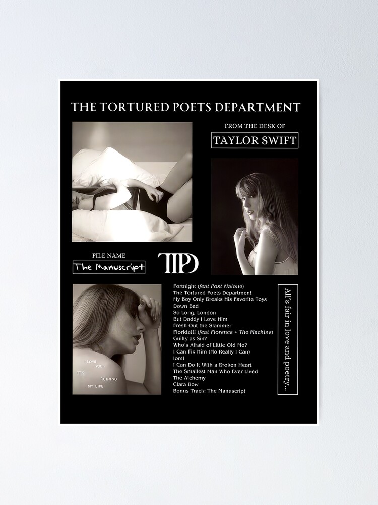 Discover TTPD Die Abteilung für gefolterte Dichter Poster