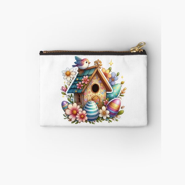Item preview, colorful birdhousel Easter cute sticker designed and sold by Expressions-Sel.