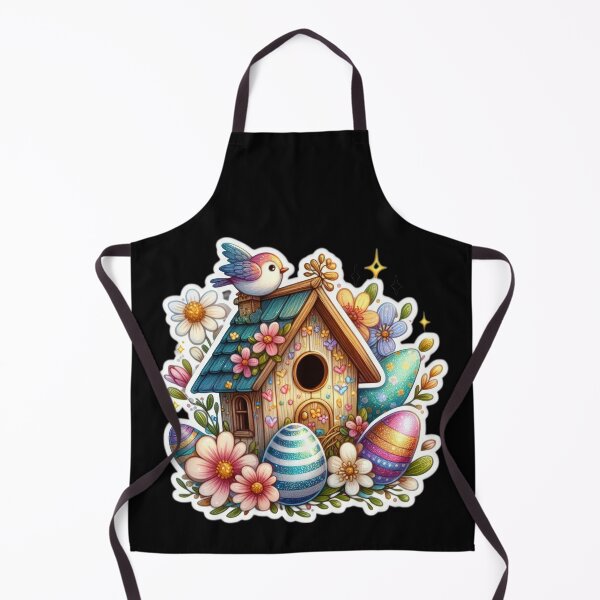 Item preview, colorful birdhousel Easter cute sticker designed and sold by Expressions-Sel.
