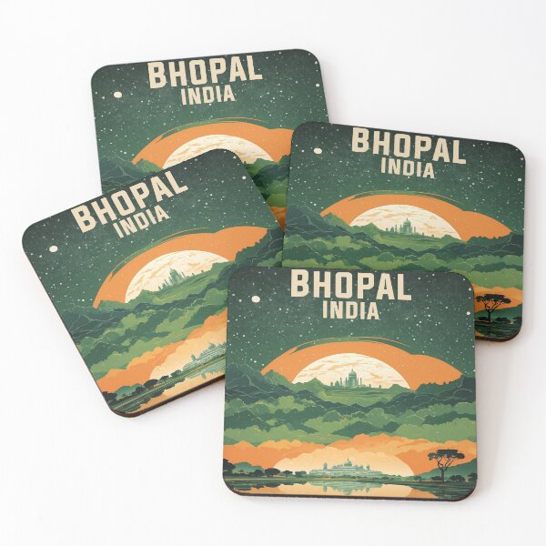 Artikelvorschau, Bhopal Indien Sternennacht Vintage Reisetourismus entworfen und verkauft von TravelersGems.