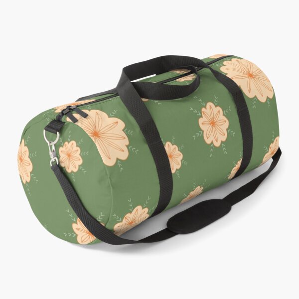 Item preview, Floral sunbursts - green peach designed and sold by SerahO.