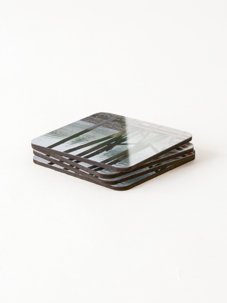 Thumbnail 4 of 5, Coasters (Set of 4), Abstract Dock designed and sold by Ruthie33.