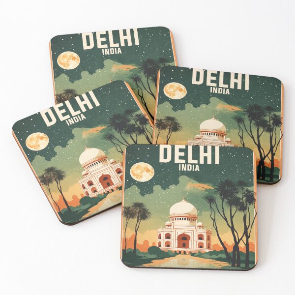 Artikelvorschau, Delhi Indien Sternennacht Vintage Reisetourismus entworfen und verkauft von TravelersGems.
