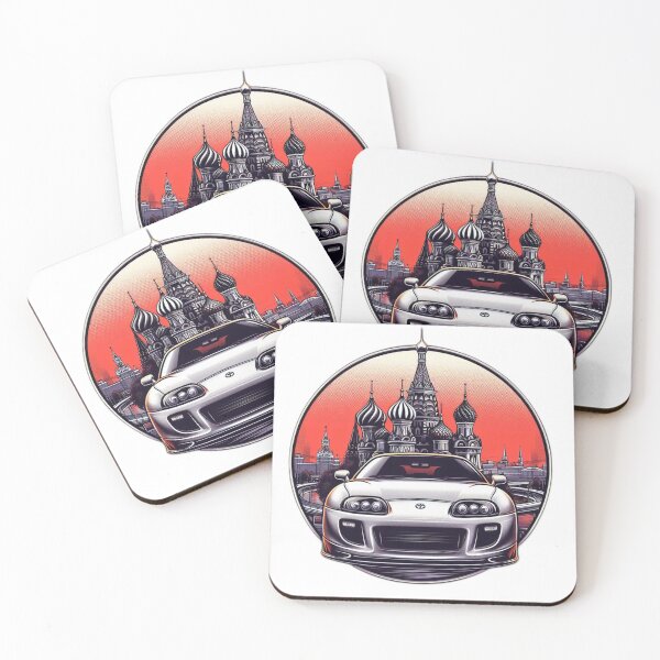 Item preview, A round logo of a Toyota Supra mk4 Posing in Moscow designed and sold by starter45.